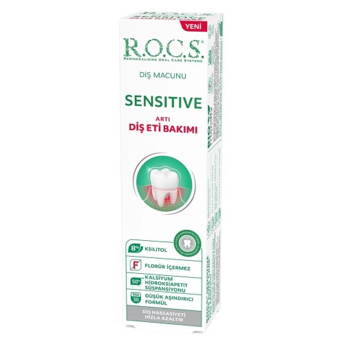 ROCS Sensitive Artı Diş Eti Bakımı Diş Macunu 75 ml - R.O.C.S.