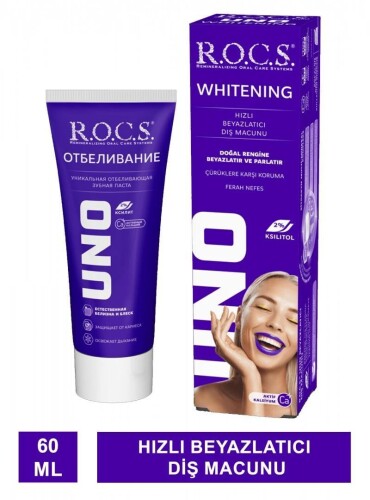 ROCS Uno Beyazlatıcı Diş Macunu 60 ml - R.O.C.S.