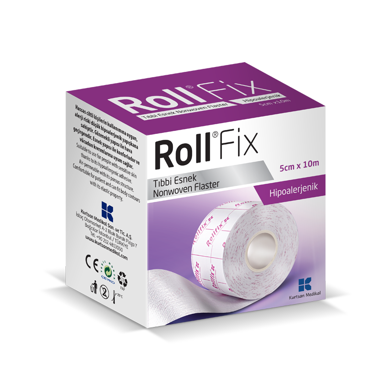 Roll Fix Esnek Nonwoven Tıbbi Flaster 5cm x 10m - 1