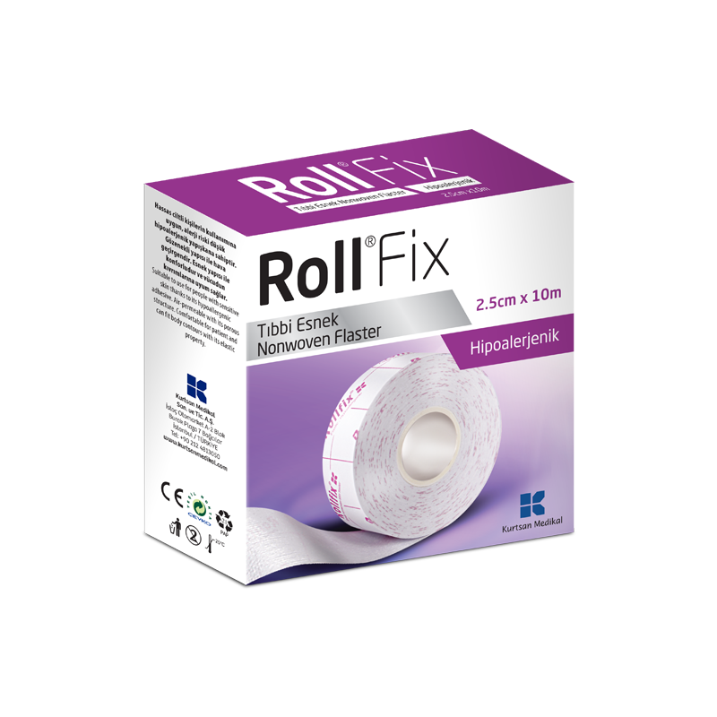 Roll Fix Tıbbi Esnek Flaster 2,5 cm x 10m - 1