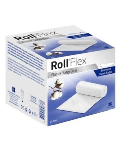 Roll Flex Pamuklu Hidrofil Sargı Bezi 10CM X 50M - Kurtsan