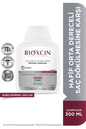Bioxcin Saç Dökülmesine Karşı Şampuan Normal Ve Kuru Saçlar İçin 300 ml - 3