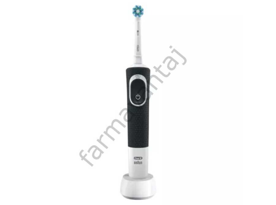 Şarjlı Vitality 100 Cross Action Elektrikli Siyah Diş Fırçası - 1
