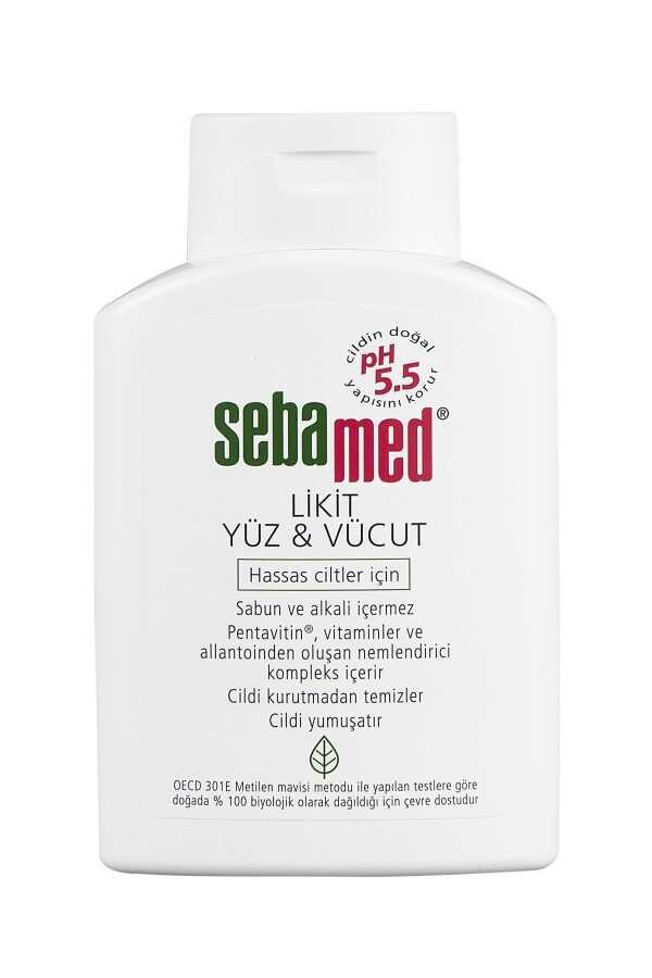 Sebamed Likit Yüz ve Vücut Temizleyici Jel 200 ml - 1