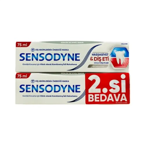 Sensodyne Hassasiyet & Diş Eti Beyazlatıcı Diş Macunu 75 Ml 2 Adet - Sensodyne