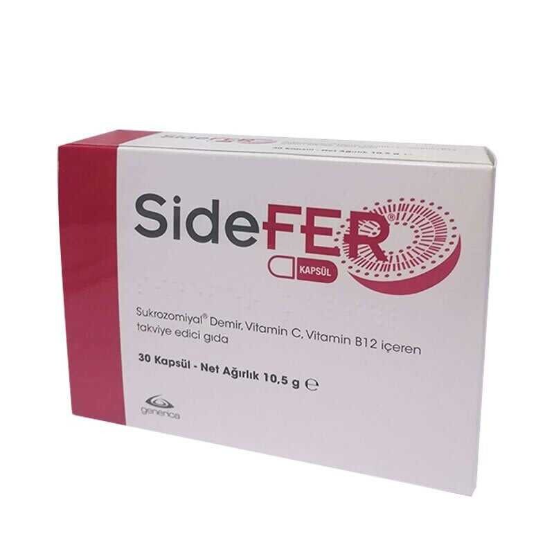 Sidefer Vitamin C ve Vitamin B12 30 Kapsül - 1