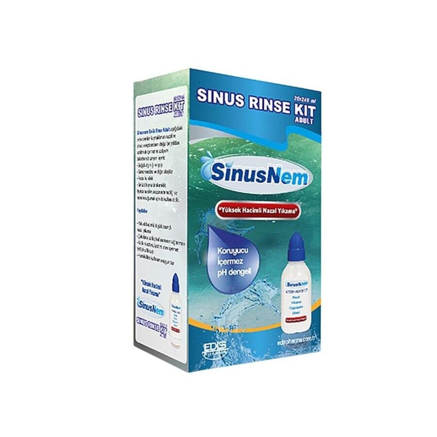 Sinusnem Sinus Rinse Kit Yetişkin 20 x 240 Ml - 1