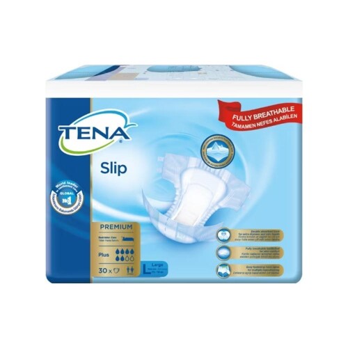 Slip Premium Plus Sızdırmazlık Derecesi Large Boy Yetişkin Hasta Bezi 30’lu - Tena