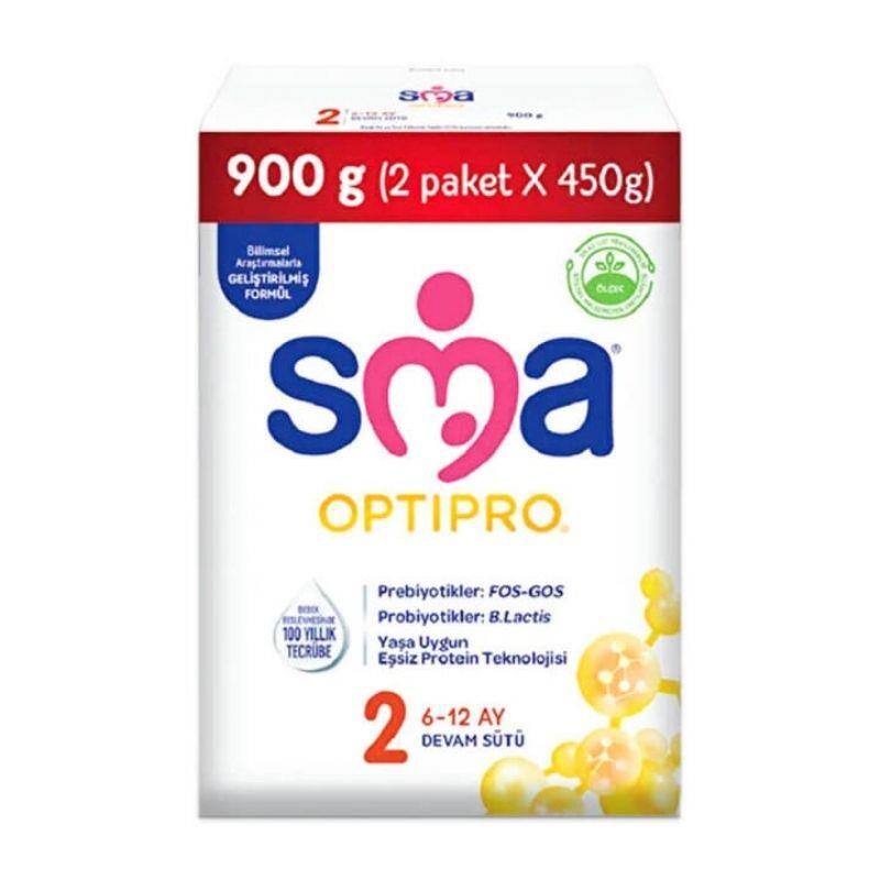 Sma Optipro 2 6-12 Ay Devam Sütü 900 g (2 Paket x 450 g) - 1