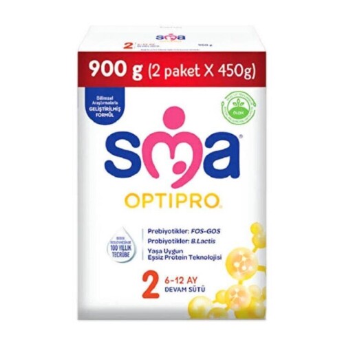 Sma Optipro 2 6-12 Ay Devam Sütü 900 g (2 Paket x 450 g) - SMA