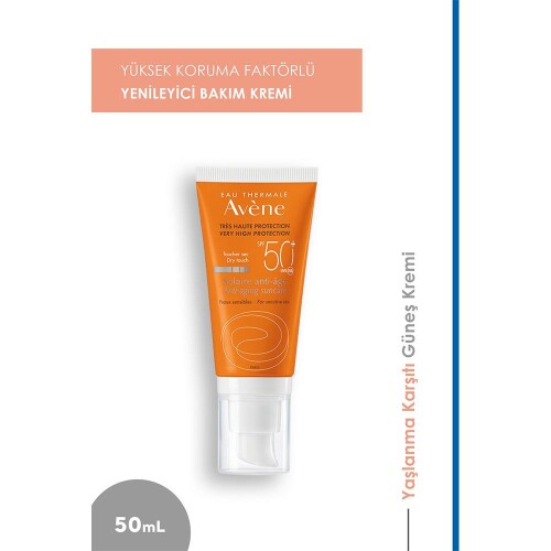 Avene Solaire SPF 50 Yaşlanma Karşıtı Güneş Kremi 50 ml - 2