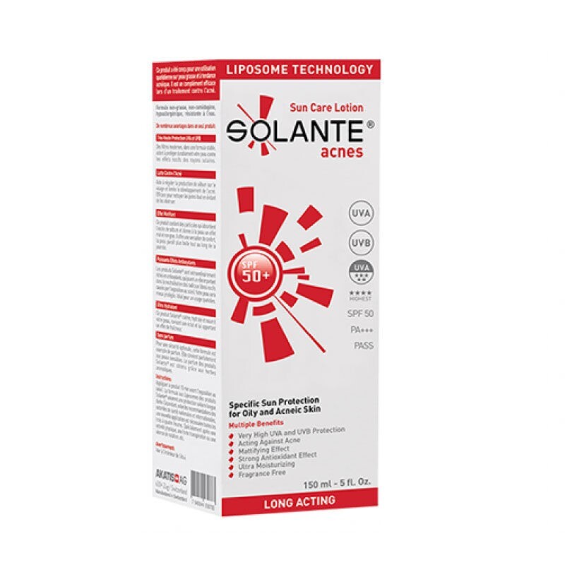 Solante Acnes Sun Care Lotion SPF 50+ 150 ml - 1