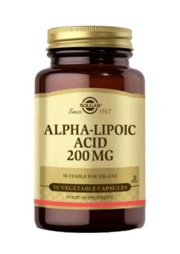 Solgar Alpha-Lipoic Acid 200 mg Takviye Edici Gıda 50 Kapsül - 1