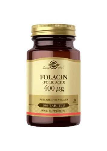 Solgar Folic Acid 400 Mcg 100 Tablet - 1