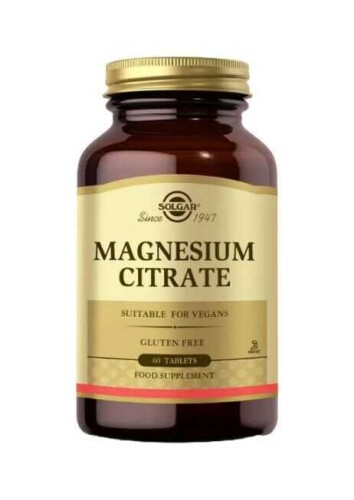 Solgar Magnesium Citrate 200 mg 60 Tablet - 1