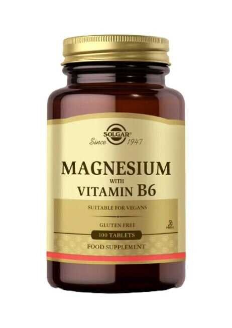 Solgar Magnesium With Vitamin B6 100 Tablet - 1