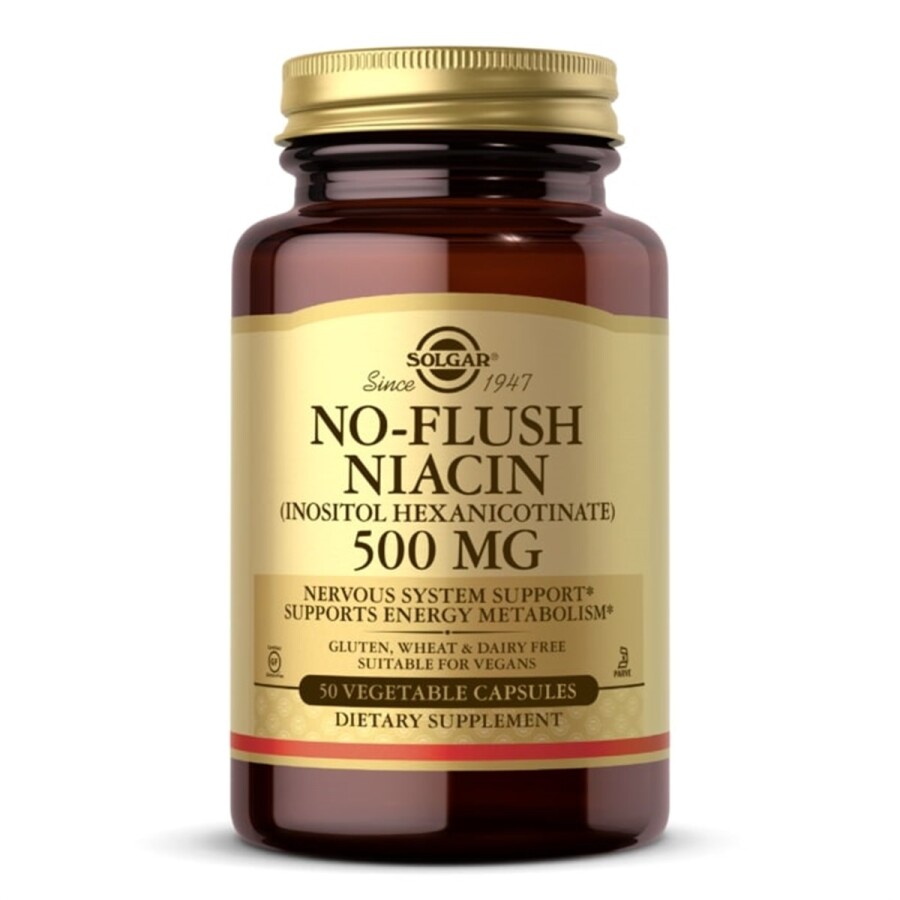 Solgar No Flush Niacin 500 Mg 50 Kapsül - 1