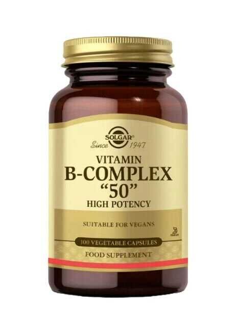Solgar Vitamin B- Complex 50 100 Kapsül - 1