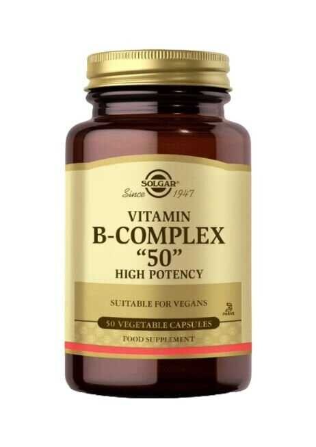 Solgar Vitamin B- Complex-50 Takviye Edici Gıda 50 Kapsül - 1
