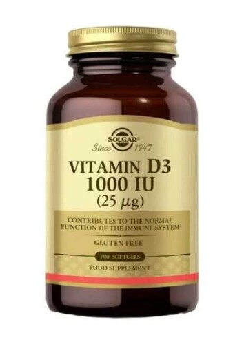 Solgar Vitamin D3 1000 IU 100 Tablet - 1