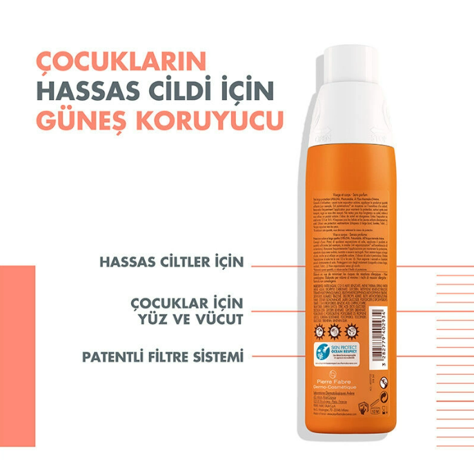 Avene Spray Enfant Spf 50+ Çocuklar İçin Güneşten Korunma 200 ml - 3