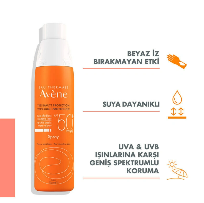 Avene Spray SPF 50+Güneşten Korunma 200 ml - 2