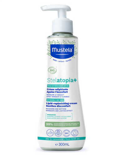 Stelatopia+ Lipit Yenileyici Atopik Cilt Ve Çok Kuru Cilt İçin Rahatlatıcı Krem 300ml - Mustela