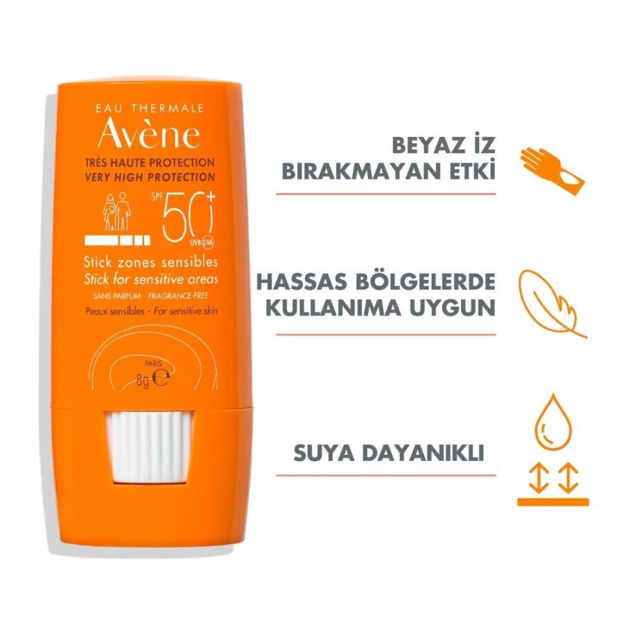 Avene Stick Zones Sensibles Hassas Bölgeler İçin SPF 50+ Güneş Korumalı Stick Krem 8g - 3