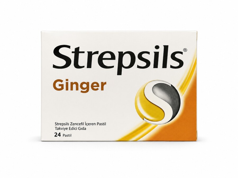 Strepsils Ginger Zencefil 24 Pastil - 1