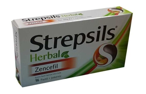 Strepsils Herbal Zencefil 16 Pastil 