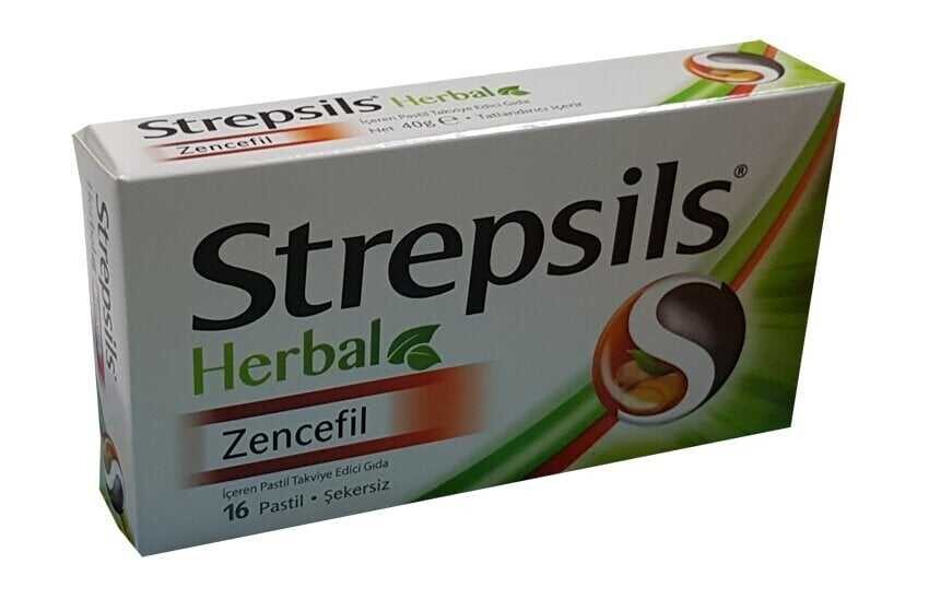 Strepsils Herbal Zencefil 16 Pastil - 1