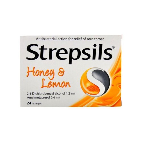 Strepsils Limon ve Bal Aromalı Boğaz Pastili 24 Adet - Strepsils