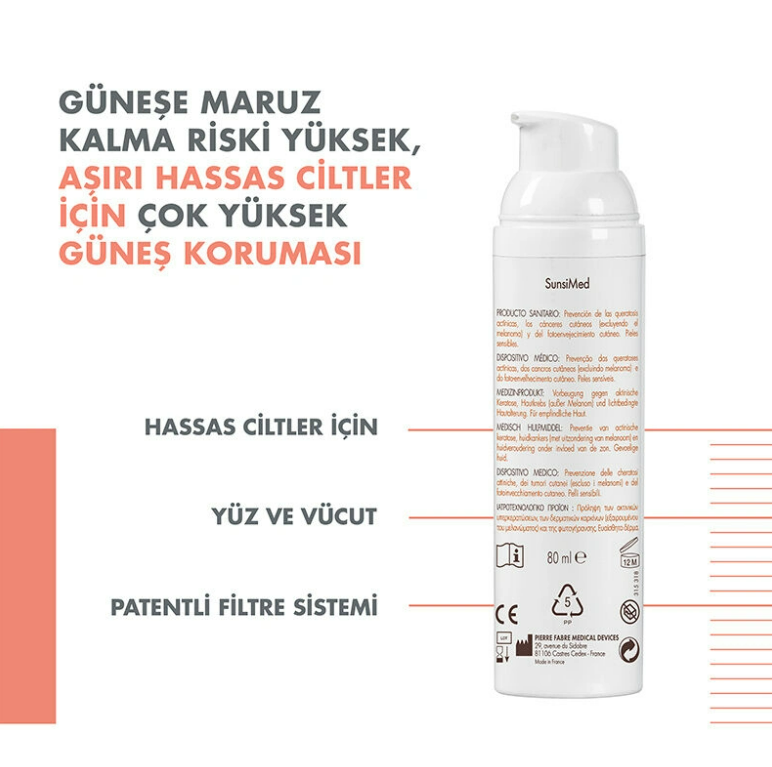 Avene SunsiMed KA SPF50+ Korumalı Güneş Koruyucu 80ml - 3