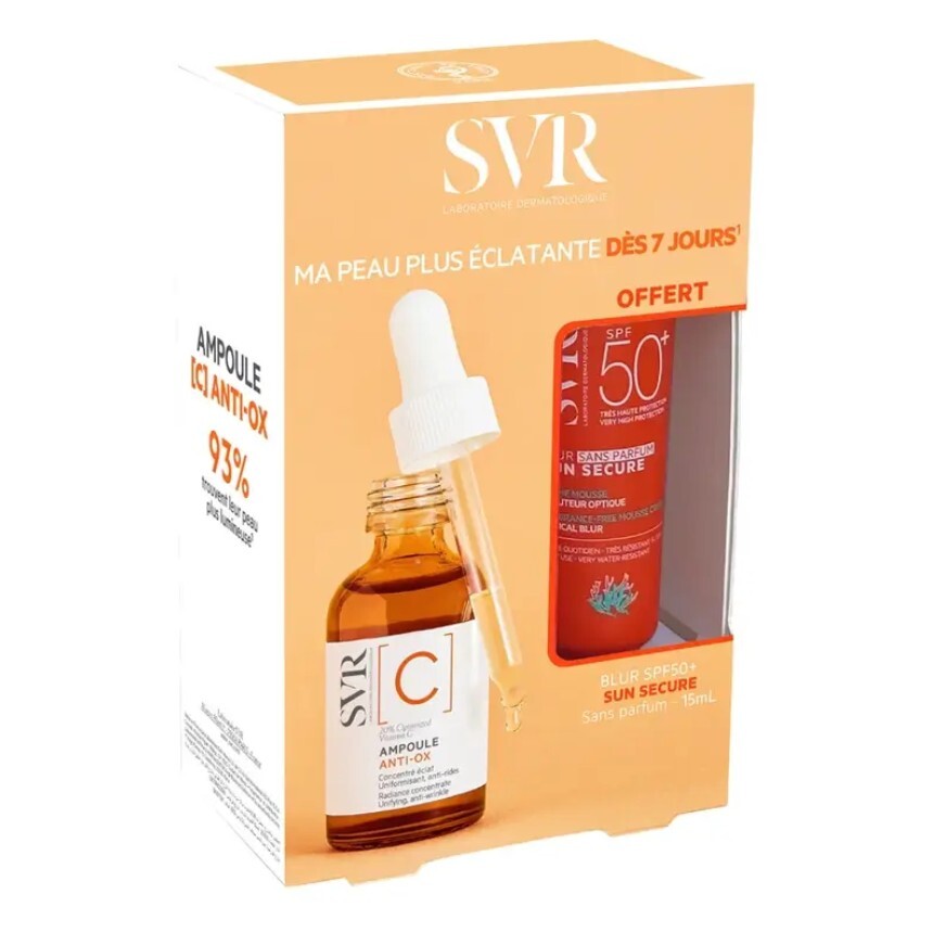 SVR Ampoule Anti-Ox C 30 ml + Blur SPF 15 ml - 1