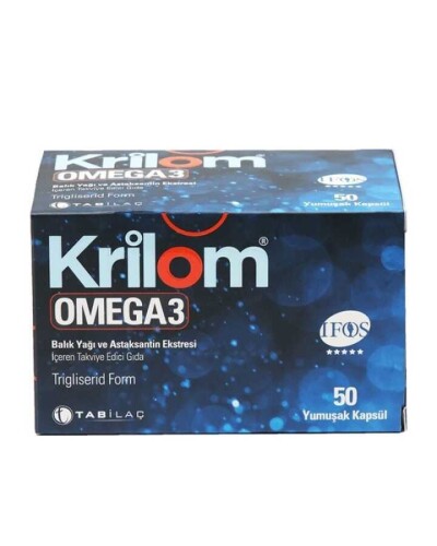 Tab İlaç Krilom Omega 3 Balık Yağı 50 Kapsül 