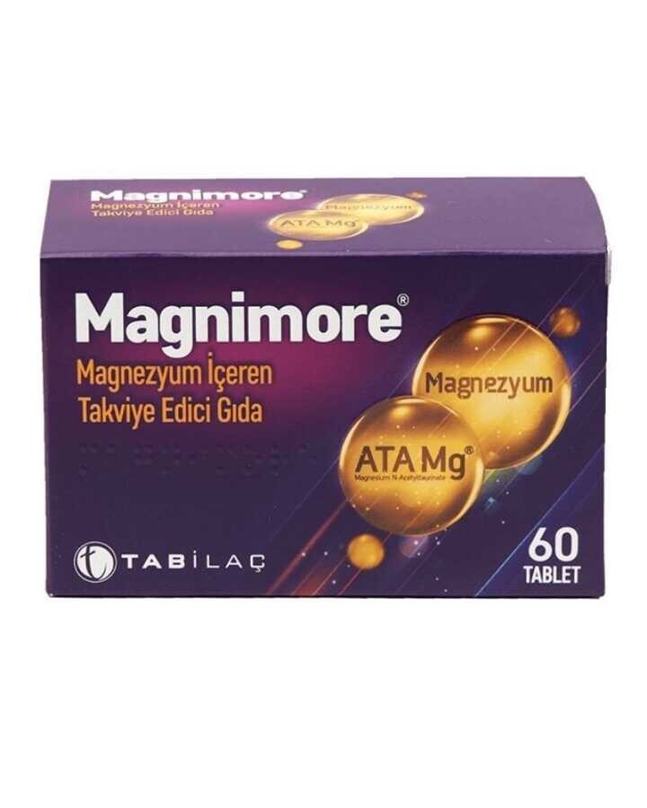 Tab İlaç Magnimore Magnezyum İçeren Takviye Edici Gıda 120 Tablet - 1