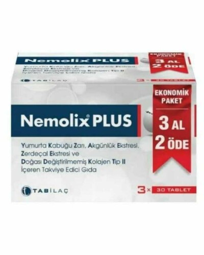 Tab İlaç Nemolix Plus Takviye Edici Gıda 3 Al 2 Öde - Tab İlaç