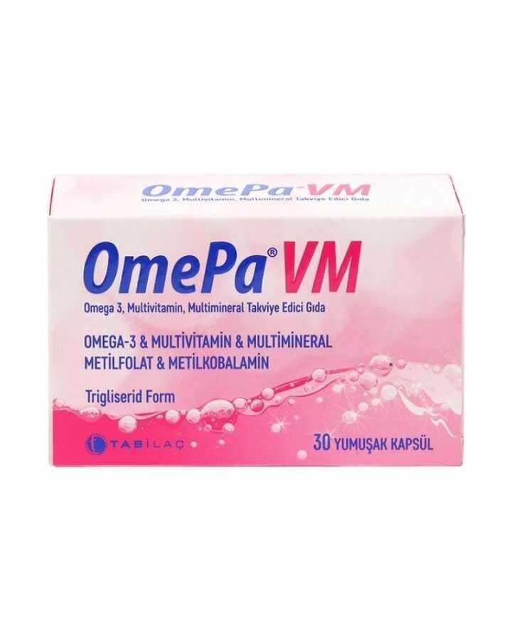 Tab İlaç OmePa VM Multivitamin 30 Yumuşak Kapsül - 1