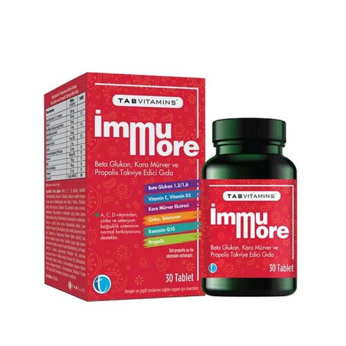 Tab Vitamins Immumore Takviye Edici Gıda 30 Tablet - Tab İlaç