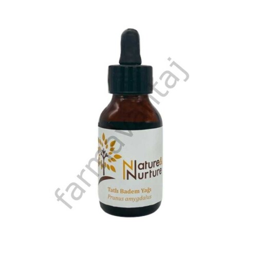 Tatlı Badem Yağı Doğal Soğuk Sıkım Sabit Yağ 50ml - Nature & Nurture