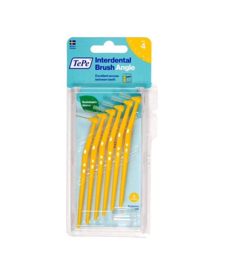 Tepe Angle Saplı Arayüz Fırçası Sarı 0,7 Mm 6 Lı - 1