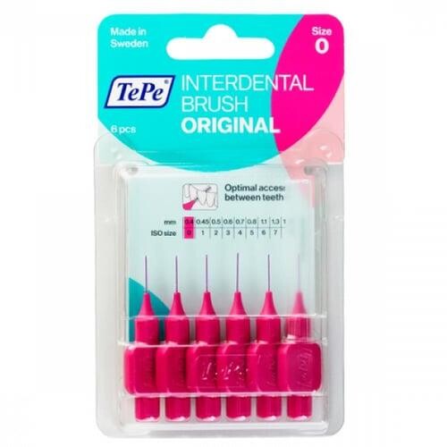 Tepe Blister Arayüz Fırçası 0.4 mm Pembe 6'lı - Tepe