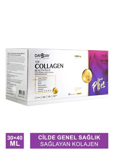 The Collagen Beauty Plus Mango Aromalı Takviye Edici Gıda 10000mg 30TüpX40 ml - Day2Day