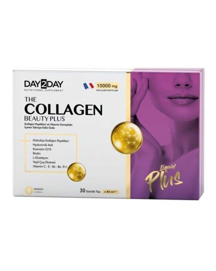 The Collagen Beauty Plus Mango Aromalı Takviye Edici Gıda 10000mg 30TüpX40 ml - 1