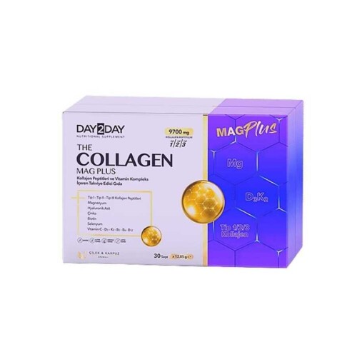 The Collagen Mag Plus Çilek Ve Karpuz Aromalı Takviye Edici Gıda 9700mg 30 Şase - Day2Day