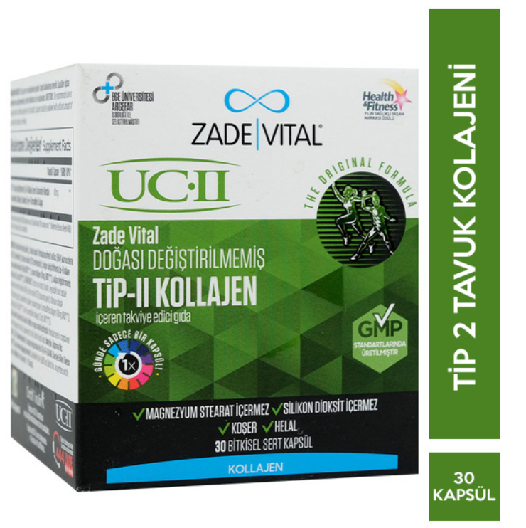 Tip 2 Collagen Takviye Edici Gıda 30 Bitkisel Sert Kapsül - 3
