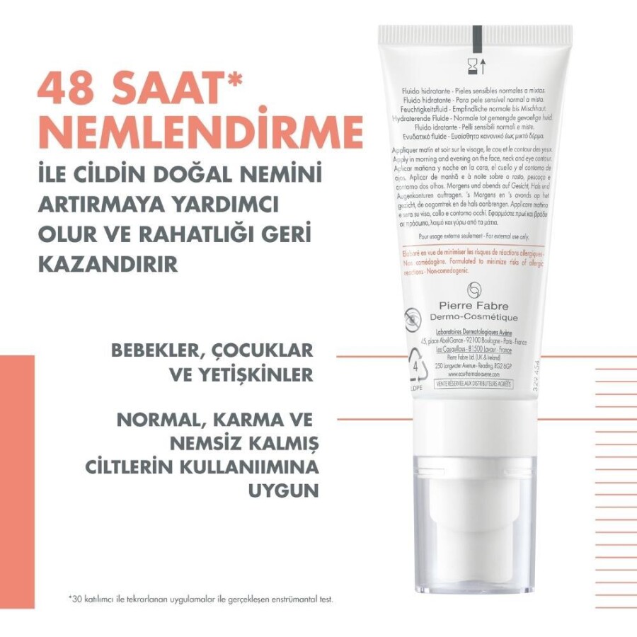 Avene Tolerance Hydra-10 Hydrating Fluid Nemlendirici Yüz Kremi 40ml - 3