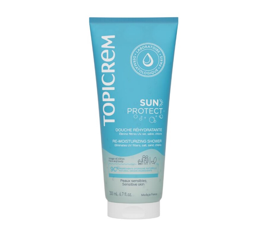 Topicrem Sun Protect Re-Moisturizing Shower Güneş Sonrası Duş Jeli 200ml - 1