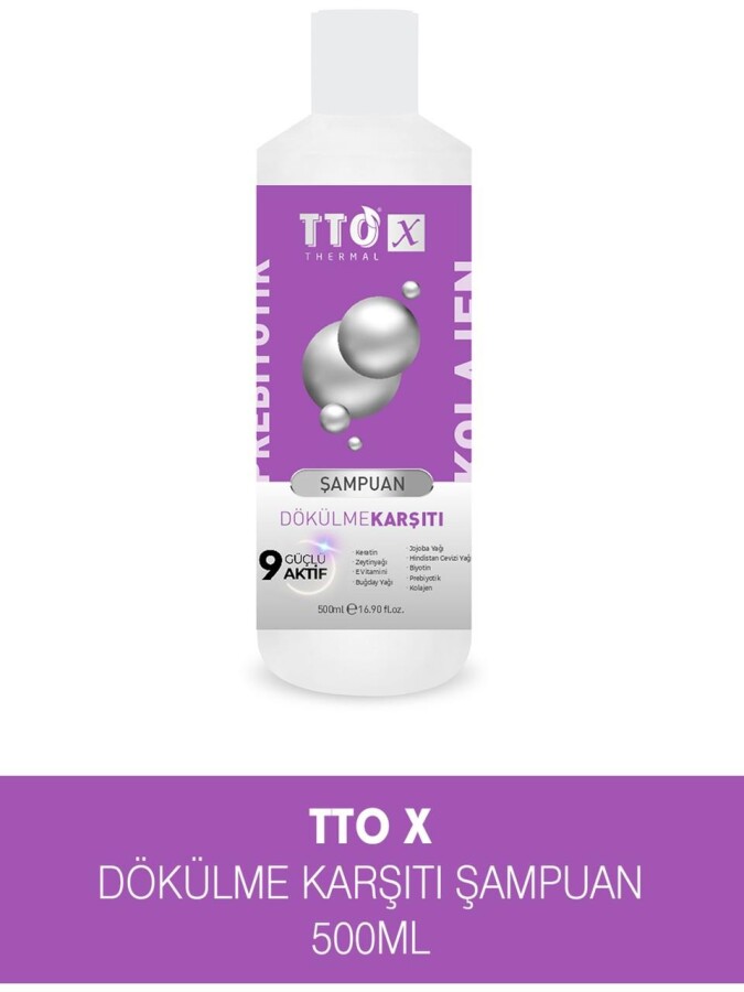 Tto X Kolajen ve Prebiyotik Dökülme Karşıtı Şampuan 500 ml - 1
