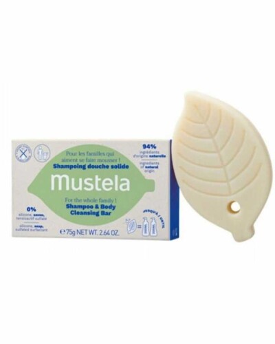 Tüm Aile İçin Şampuan ve Vücut Temizleme Barı 75g - Mustela